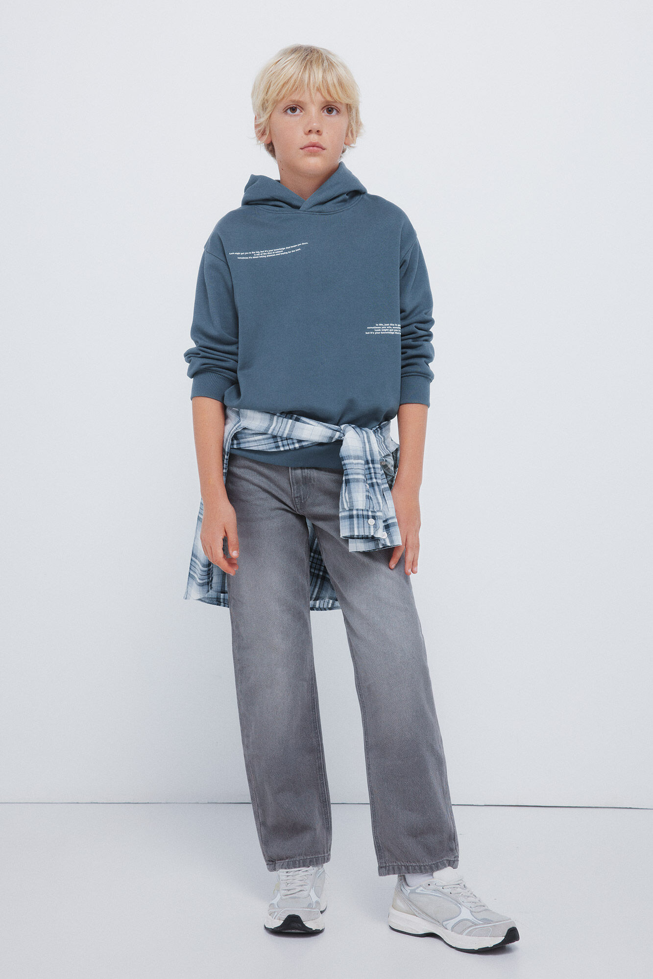 Springfield Kids Sudadera con capucha para ni&ntilde;os azul