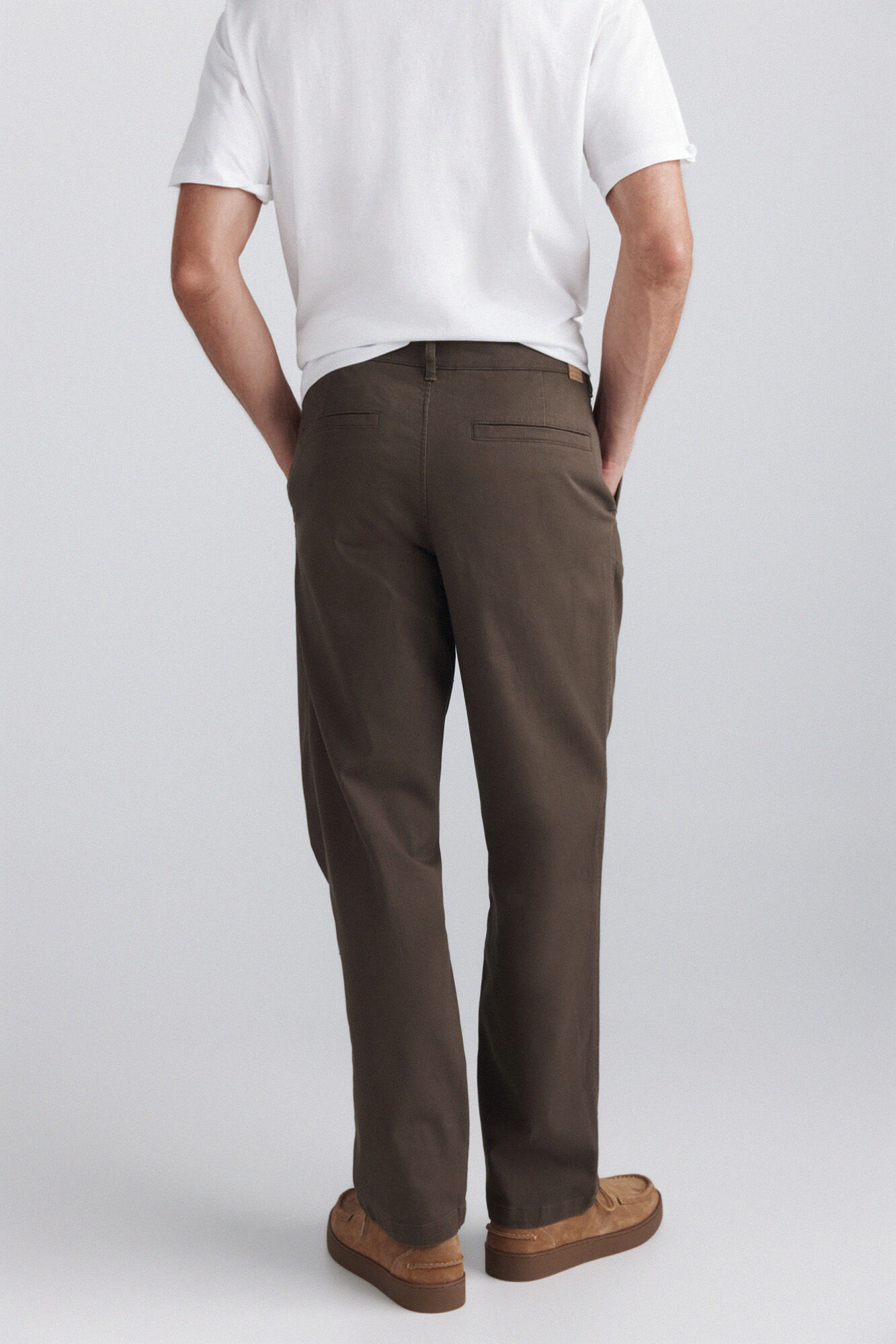 Springfield Pantal&oacute;n chino straight fit caf&eacute;