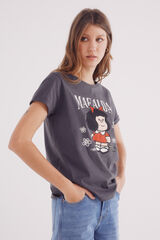 Springfield Playera "Mafalda" gris