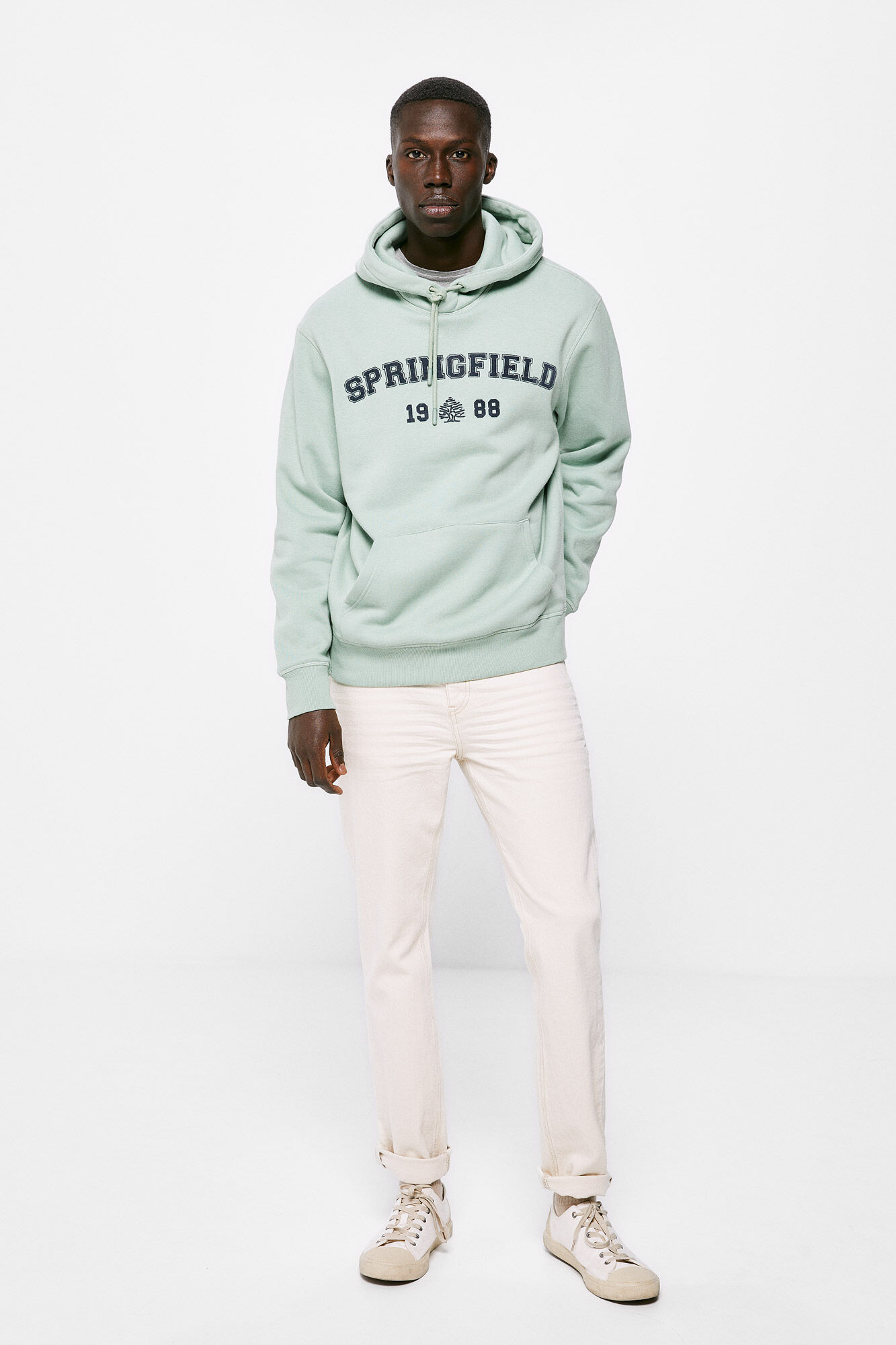 Springfield Sudadera capucha Springfield verde