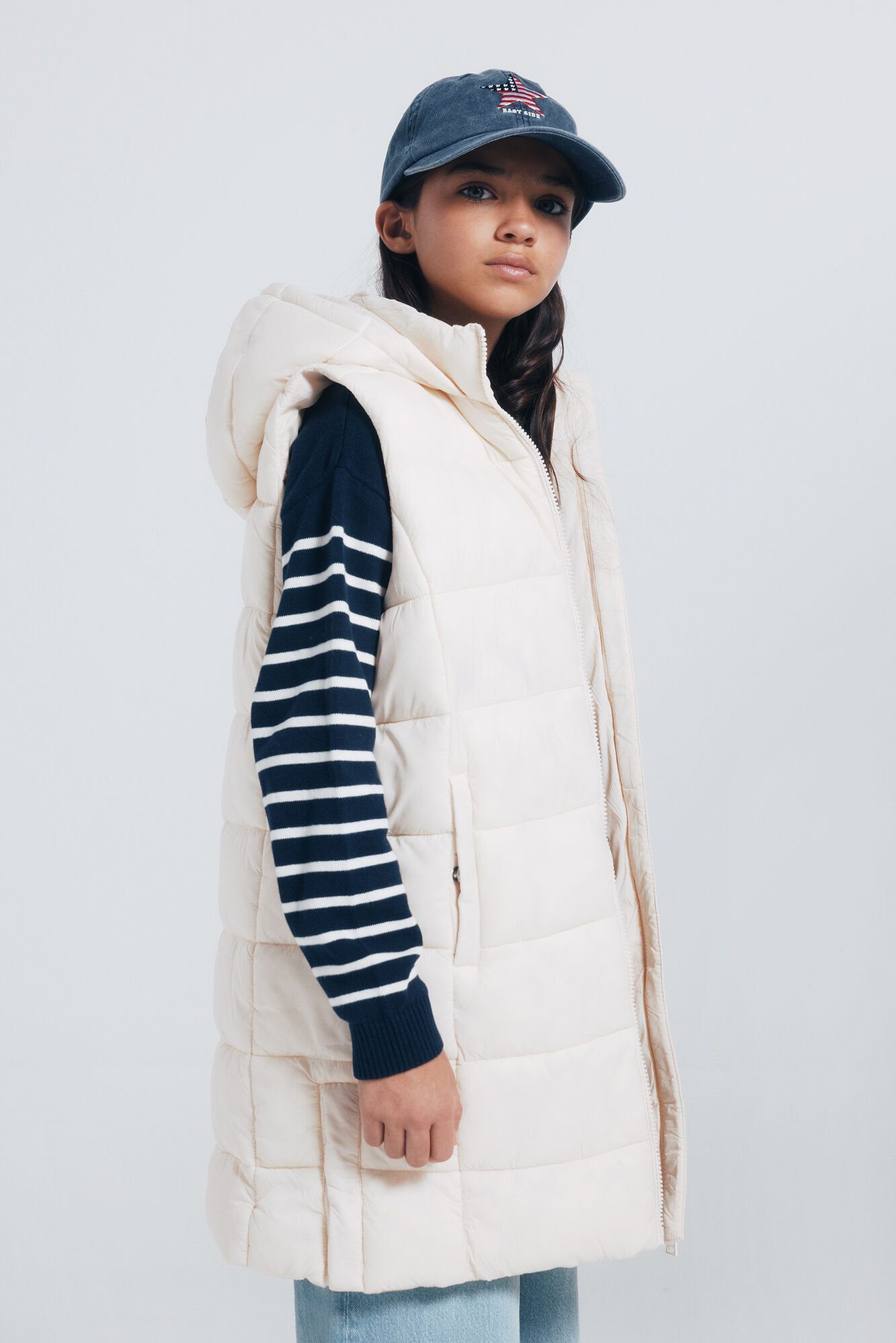 Springfield Kids Chaleco acolchado ni&ntilde;a caf&eacute;