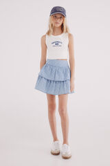 Springfield Kids Falda flores niña azul indigo