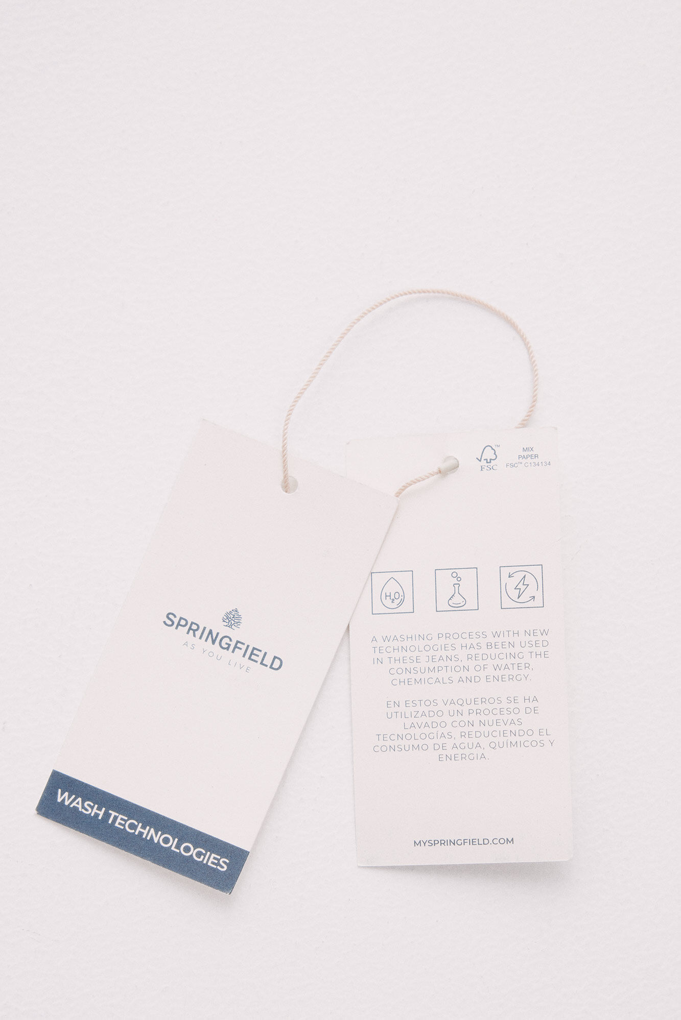 Springfield Shorts jeans dobladillo deshilachado azul tinta