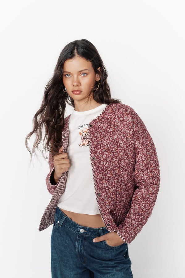 High Spirits Chamarra oxidada púrpura