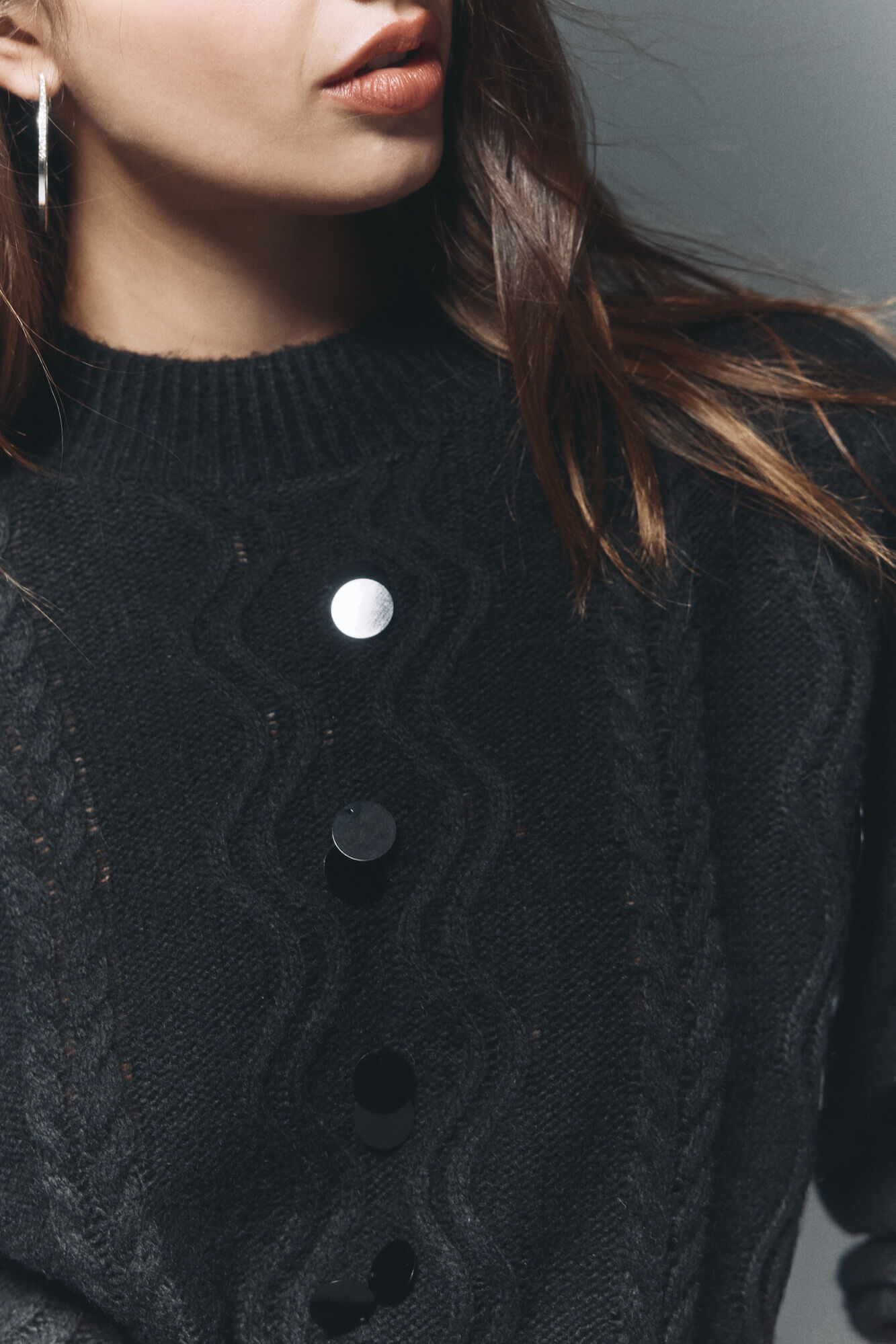 High Spirits Jersey drapeado gris