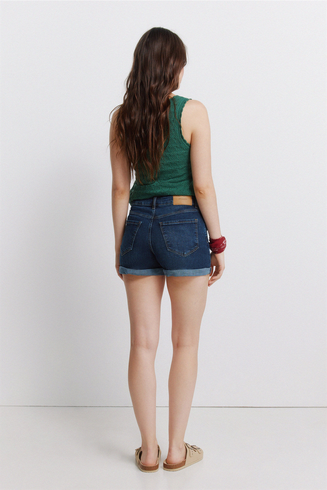 Springfield Shorts b&aacute;sico de mezclilla azul
