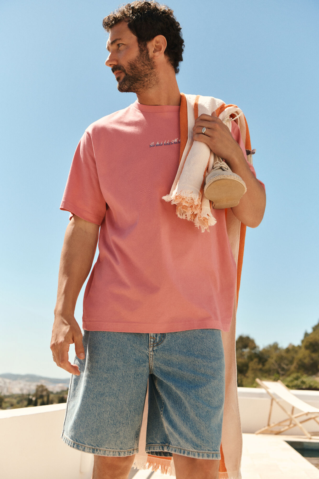 Springfield Bermuda de mezclilla straight fit