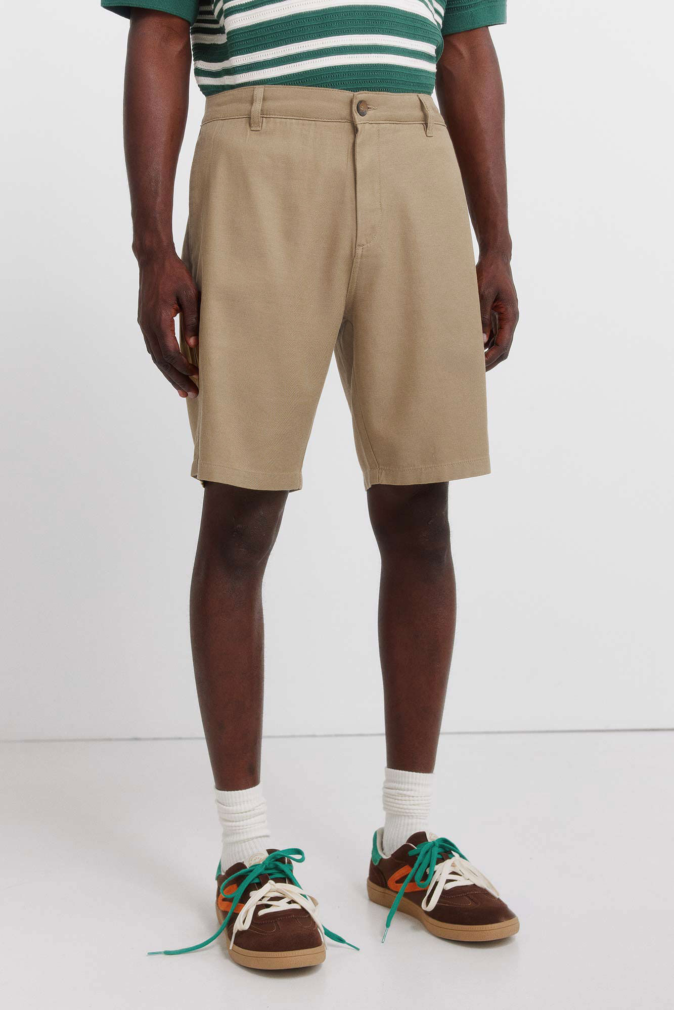 Springfield Bermudas ligeras de ajuste c&oacute;modo beige