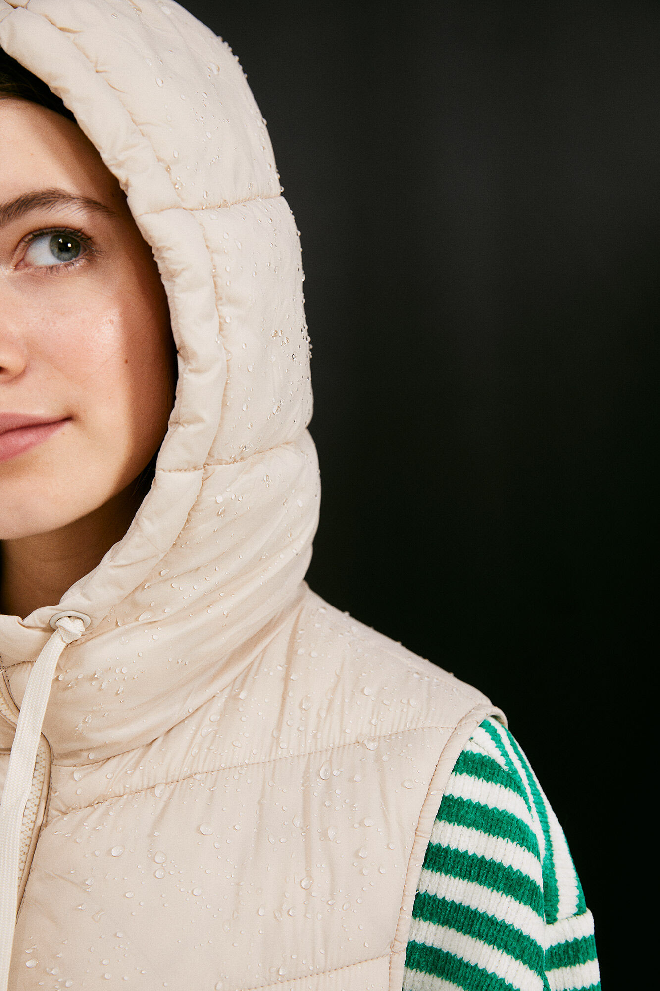 Springfield Chaleco Acolchado Repelente al Agua beige