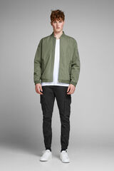 Springfield Pantalón cargo slim fit negro
