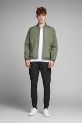 Springfield Pantalón cargo slim fit negro