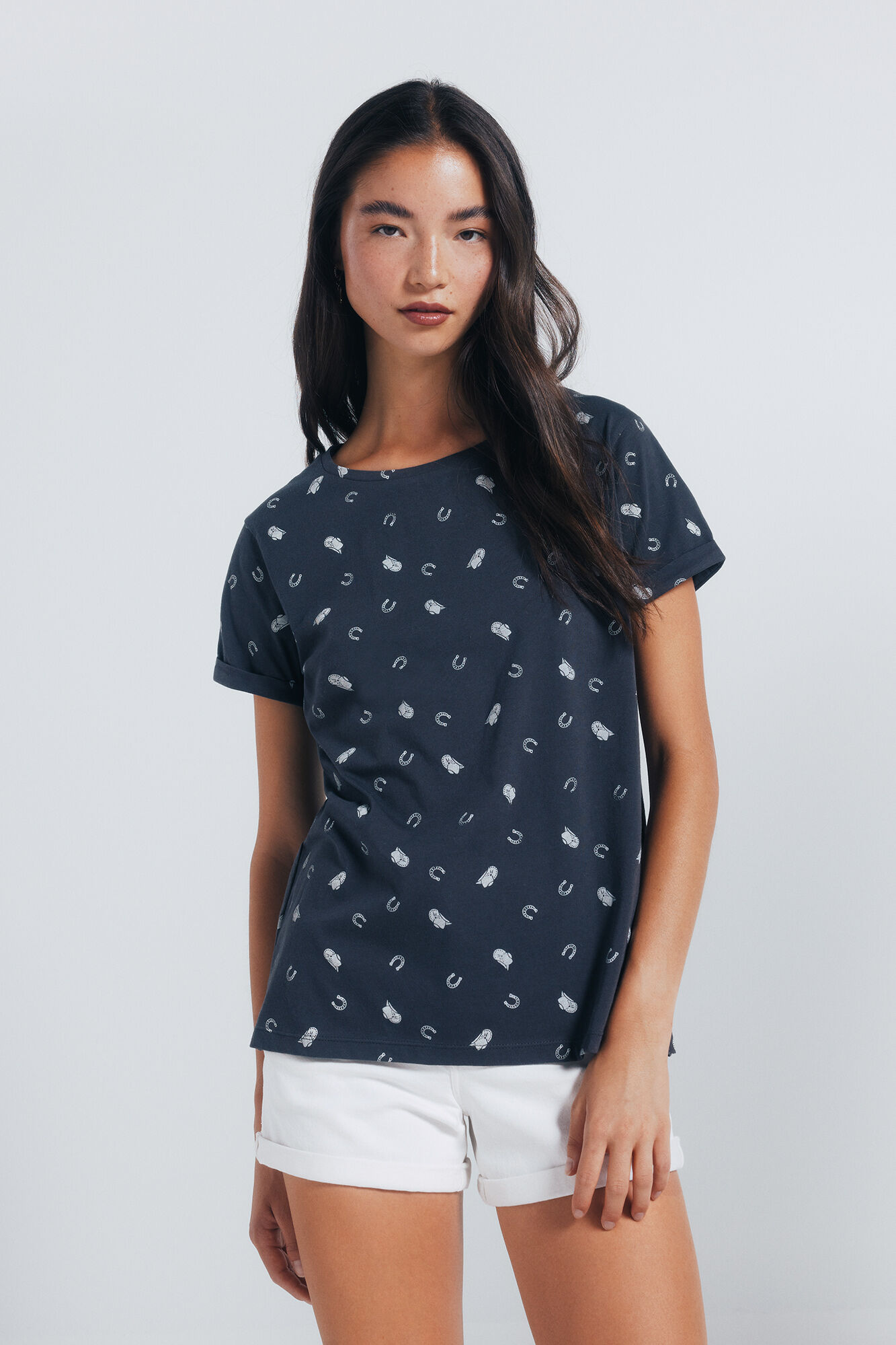 Springfield Playera estampada motivos peque&ntilde;os