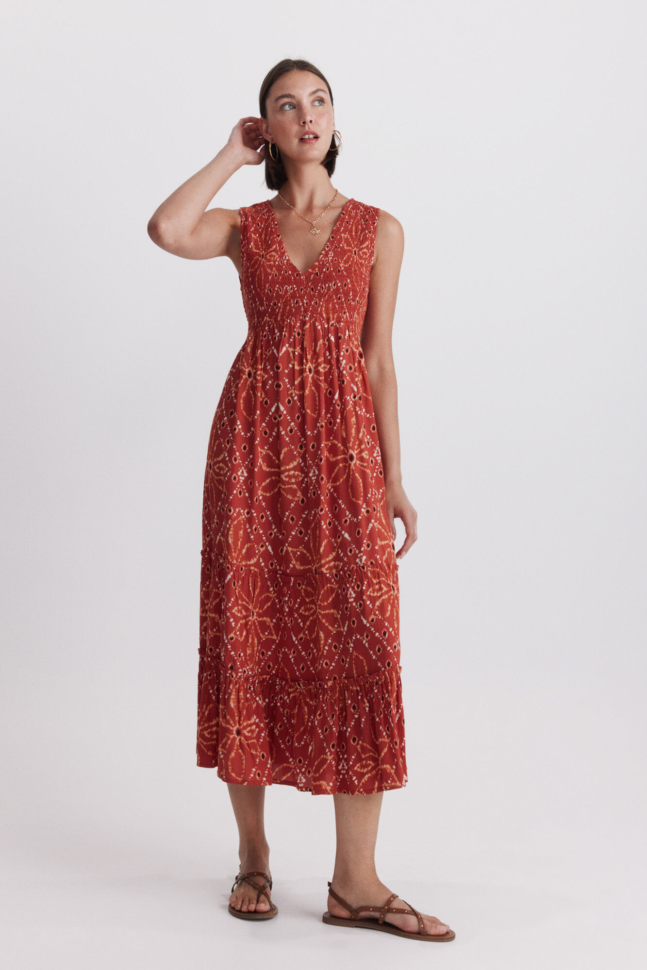 High Spirits Vestido terracota