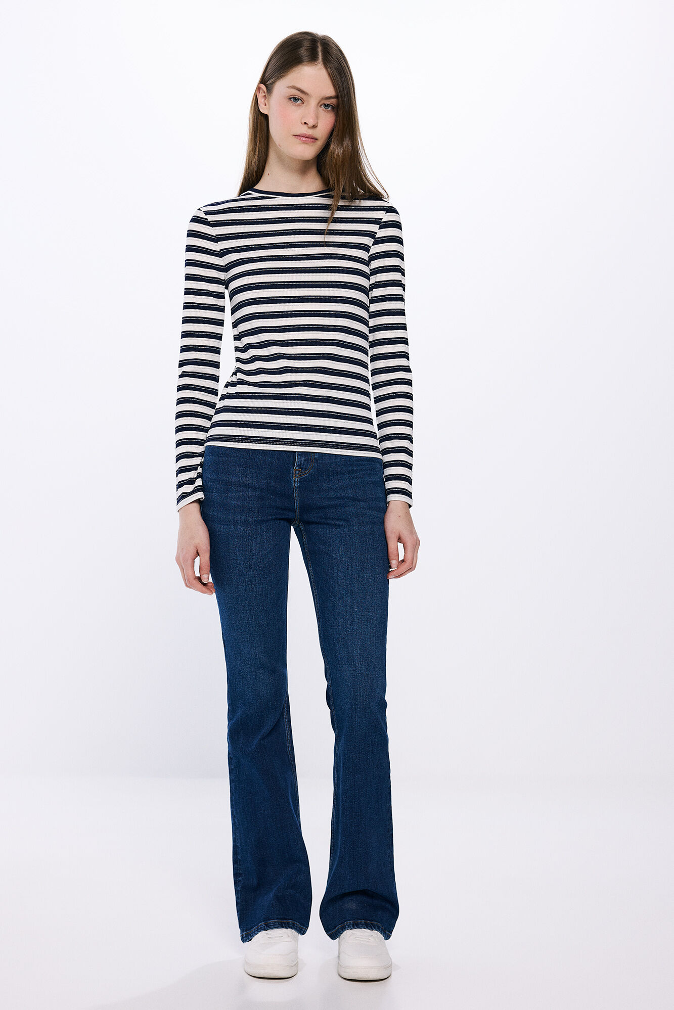 Springfield Playera rayas lurex marino