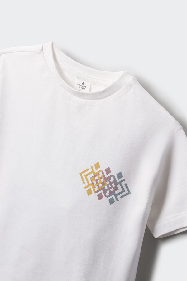 Springfield Kids Camiseta trival niño marfil