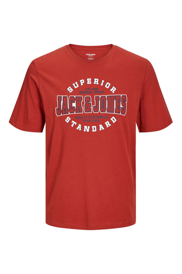 Jack & Jones Playera estándar fit rojo