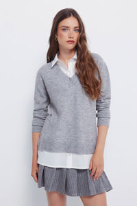 Springfield Su&eacute;ter combinado camisero