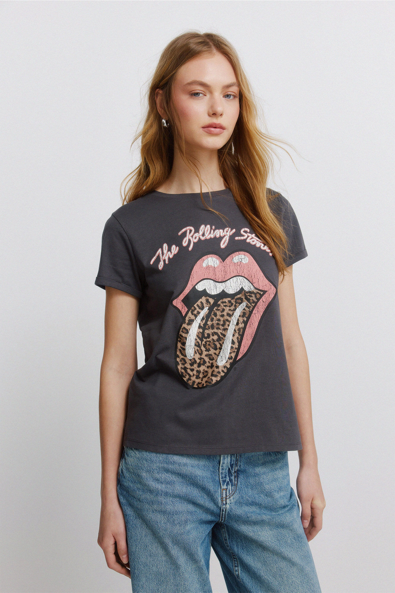 Springfield Playera de manga corta "Rollings stones"