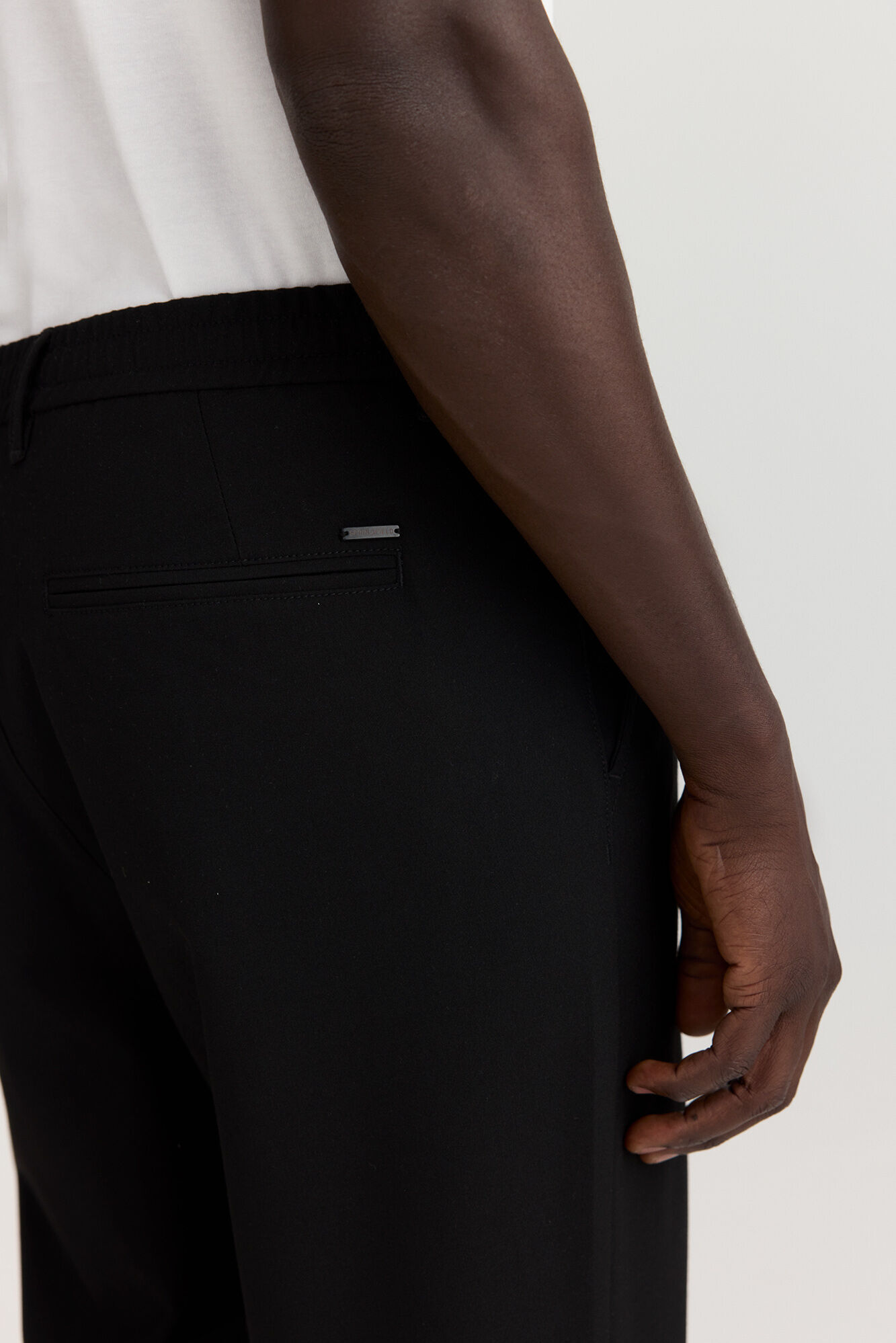 Springfield Pantal&oacute;n chino jogger negro
