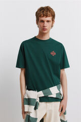 Springfield Playera Springfield fl&uacute;or verde