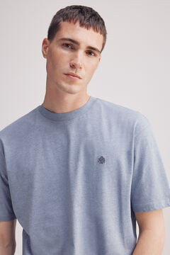 Springfield Playera melange básica azul