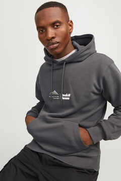 Springfield Sudadera relaxed fit capucha gris