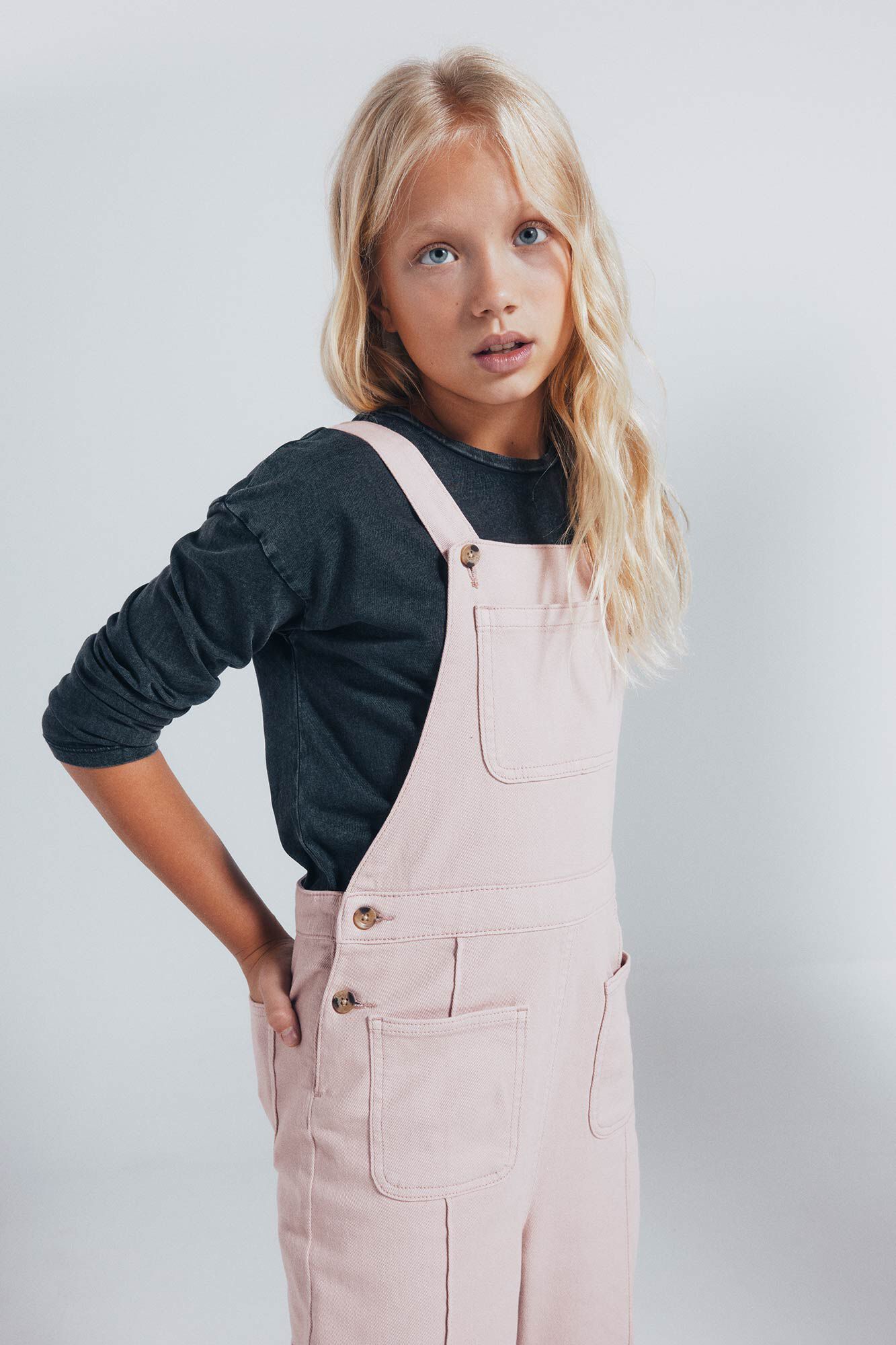 Springfield Kids Overol largo bolsillos ni&ntilde;a rosa