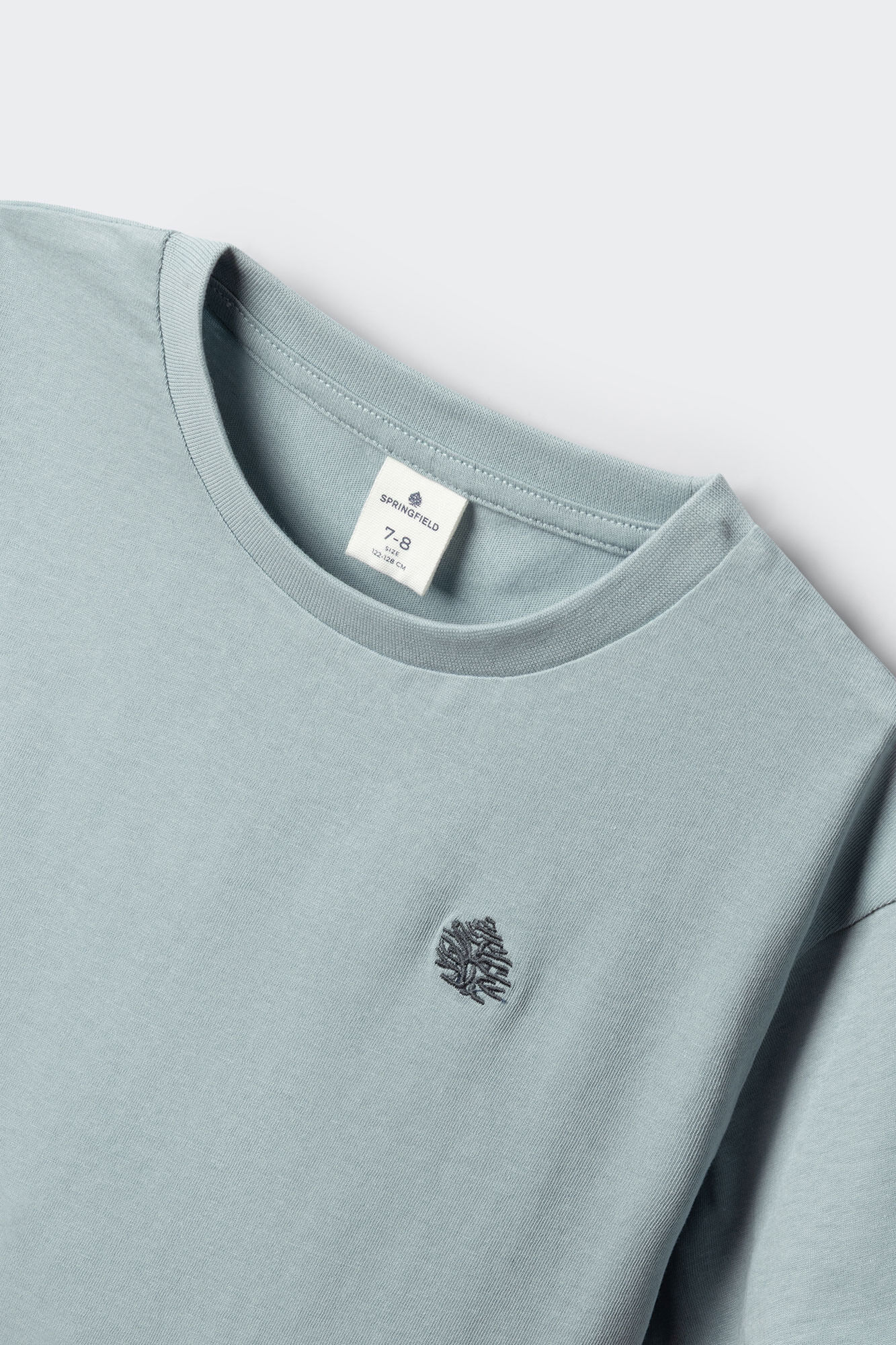 Springfield Kids Playera manga corta b&aacute;sica ni&ntilde;o azul