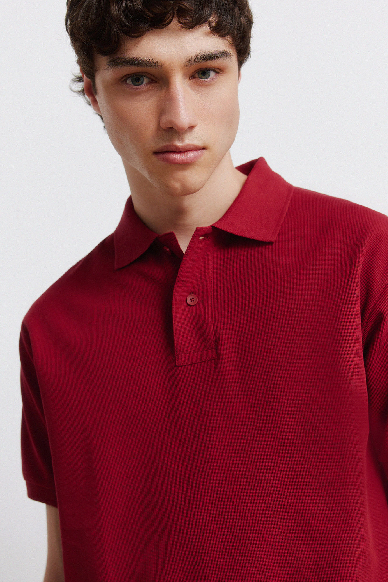 Springfield Polo de estructura regular fit rojo