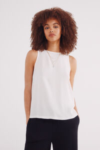 Springfield Playera lisa bimateria estampado