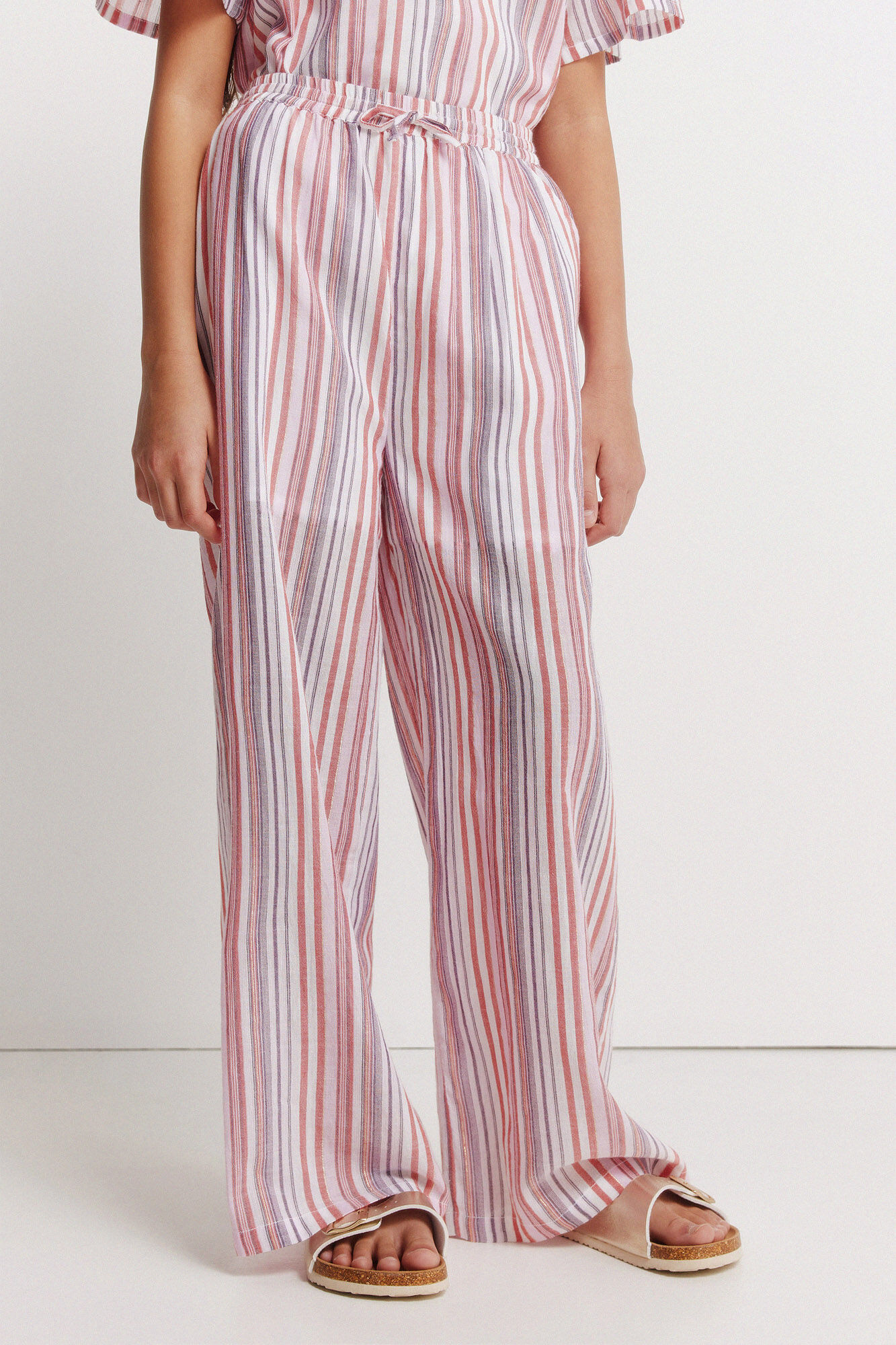 Springfield Kids Conjunto de pantal&oacute;n de lurex para ni&ntilde;a morado/lila