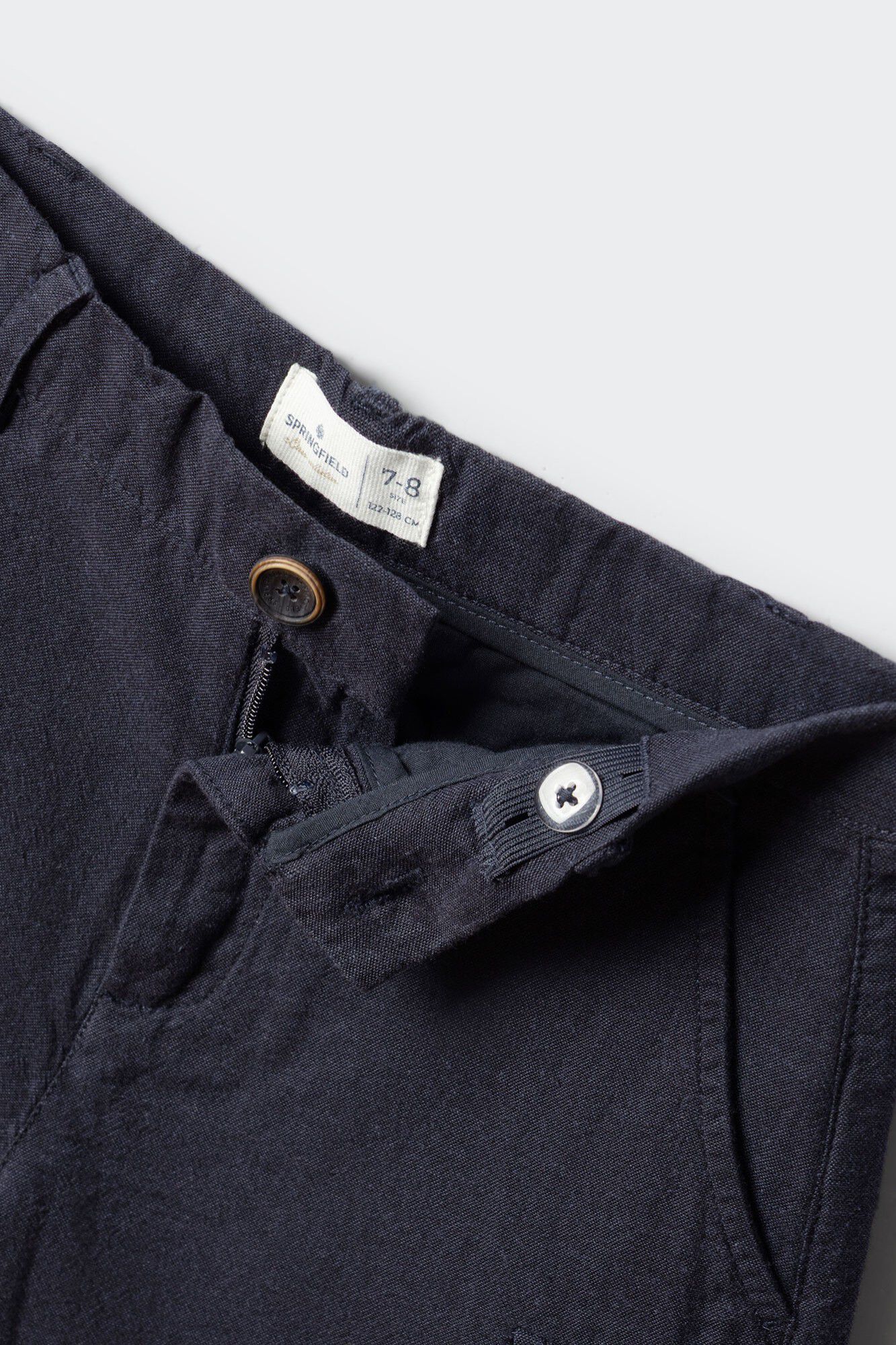 Springfield Kids Bermudas cargo de lino para ni&ntilde;o azul