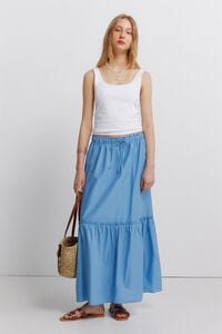 Springfield Falda midi con volantes