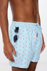 Springfield Bañador estampado cangrejos turquesa