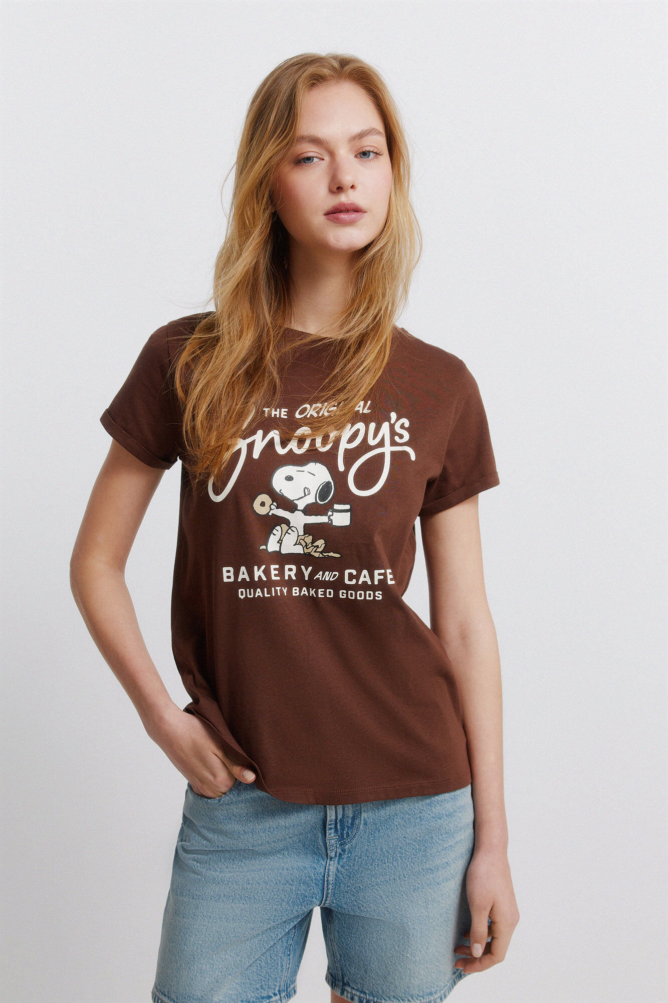 Springfield Playera de manga corta Snoopy