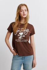 Springfield Playera de manga corta Snoopy estampado