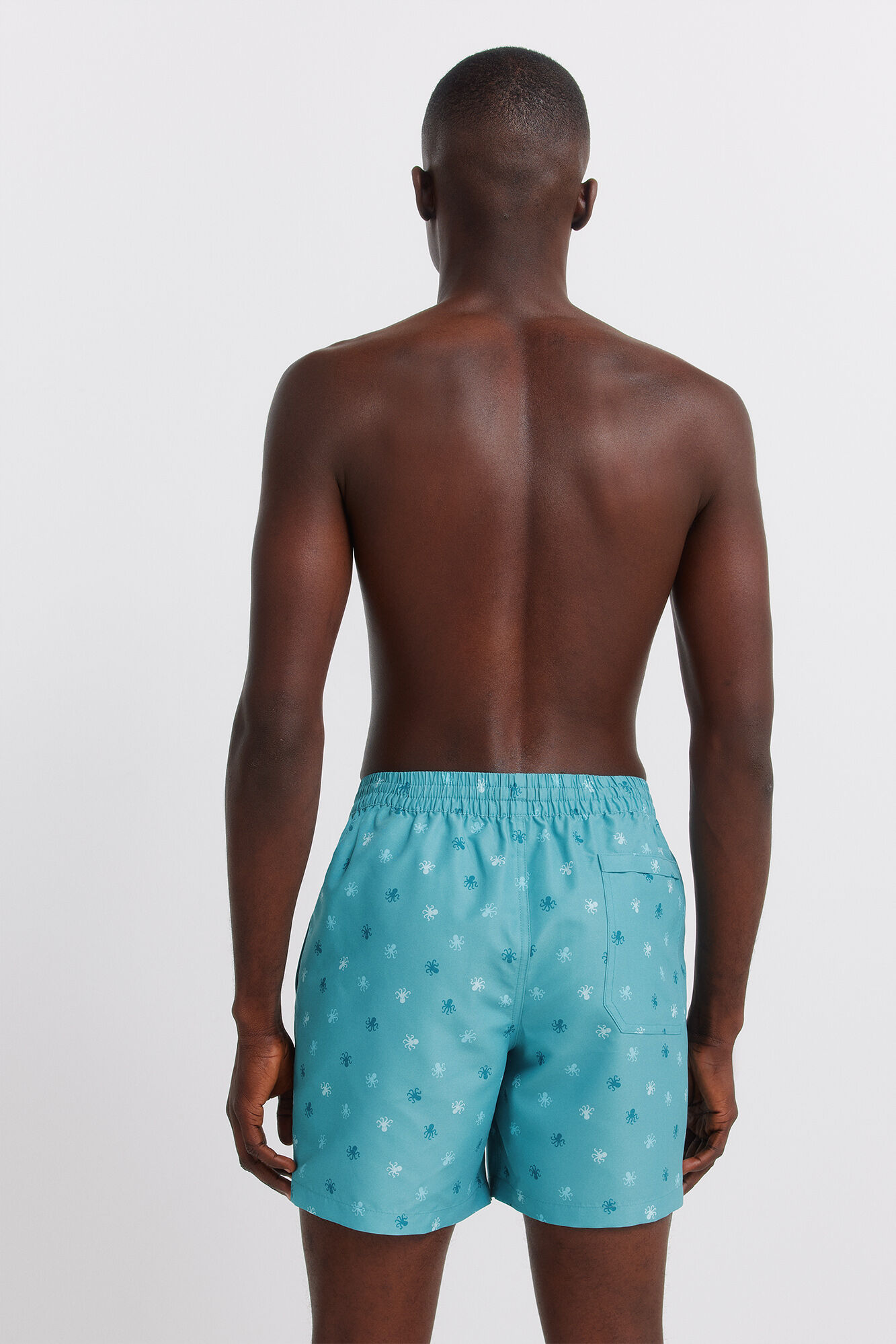 Springfield Traje de ba&ntilde;o estampado de pulpos azul