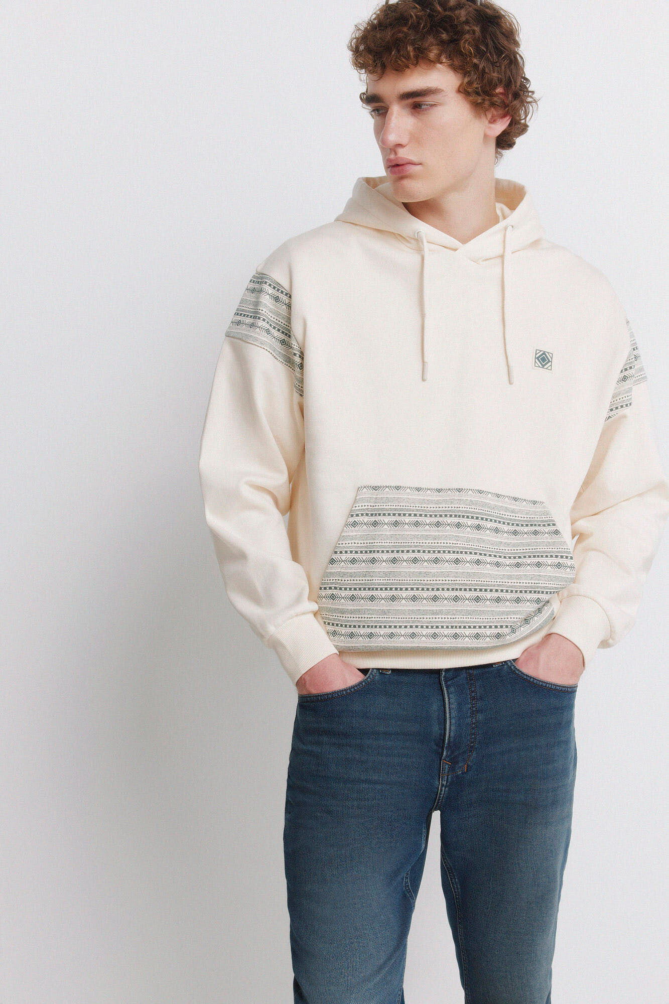 Springfield Jeans slim fit de knit denim sobretintado azul