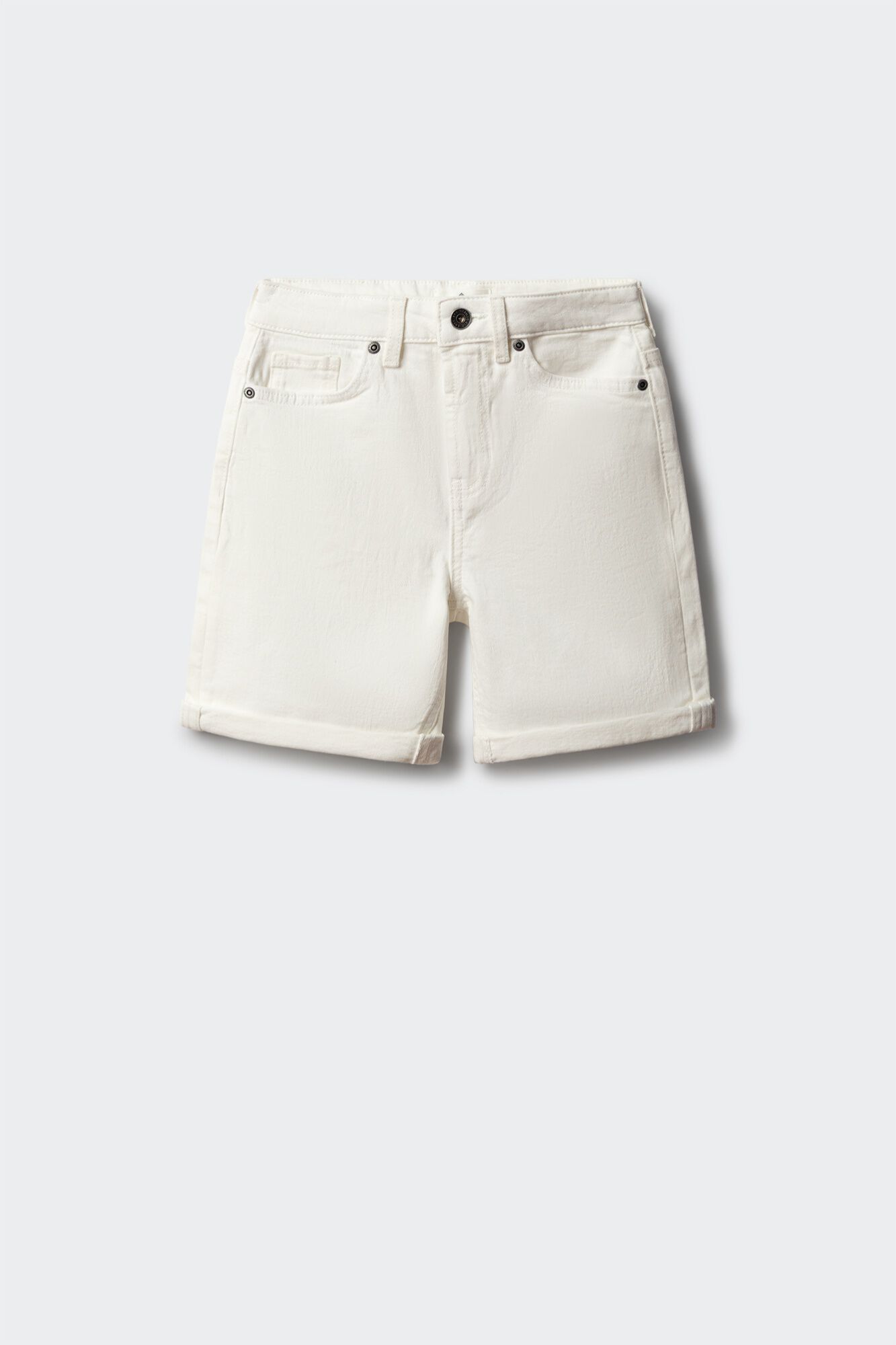 Springfield Kids Bermudas para ni&ntilde;o de denim blanco
