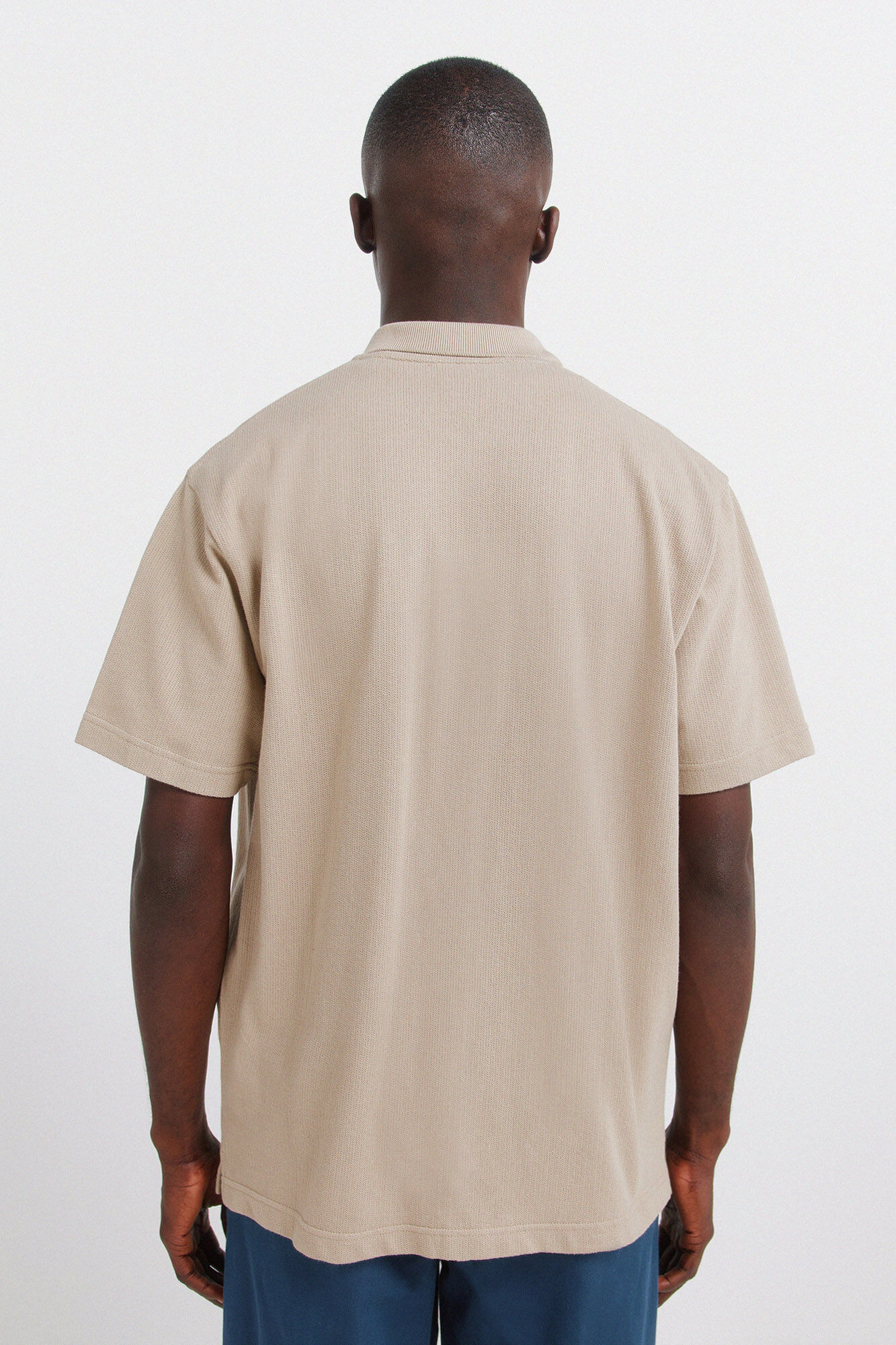 Springfield Polo camisero de bolsillo regular fit beige