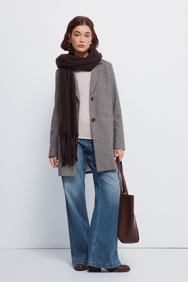 Springfield Chamarra chamarra con cuello de solapa azulado