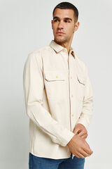 Jack & Jones Camisa de sarga regular fit gris