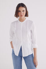 Springfield Blusa pintucks  natural