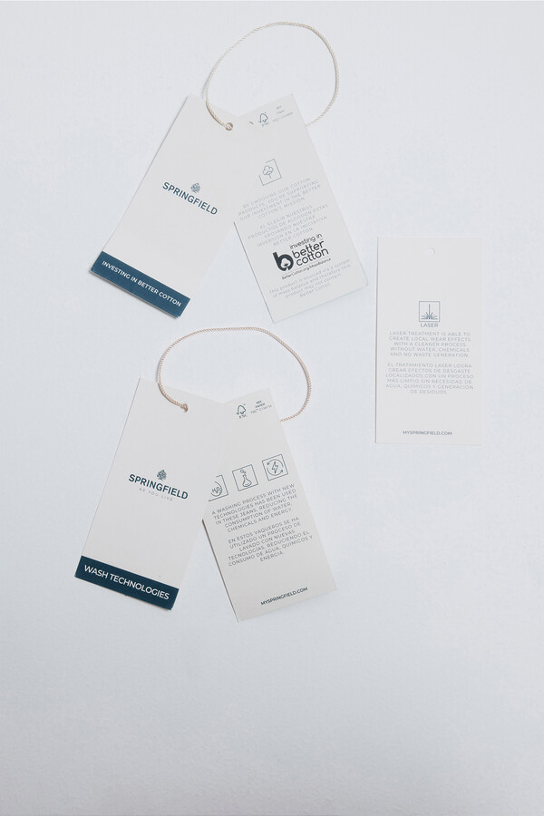 Springfield Jeans ajustados con lavado gris oscuro gris