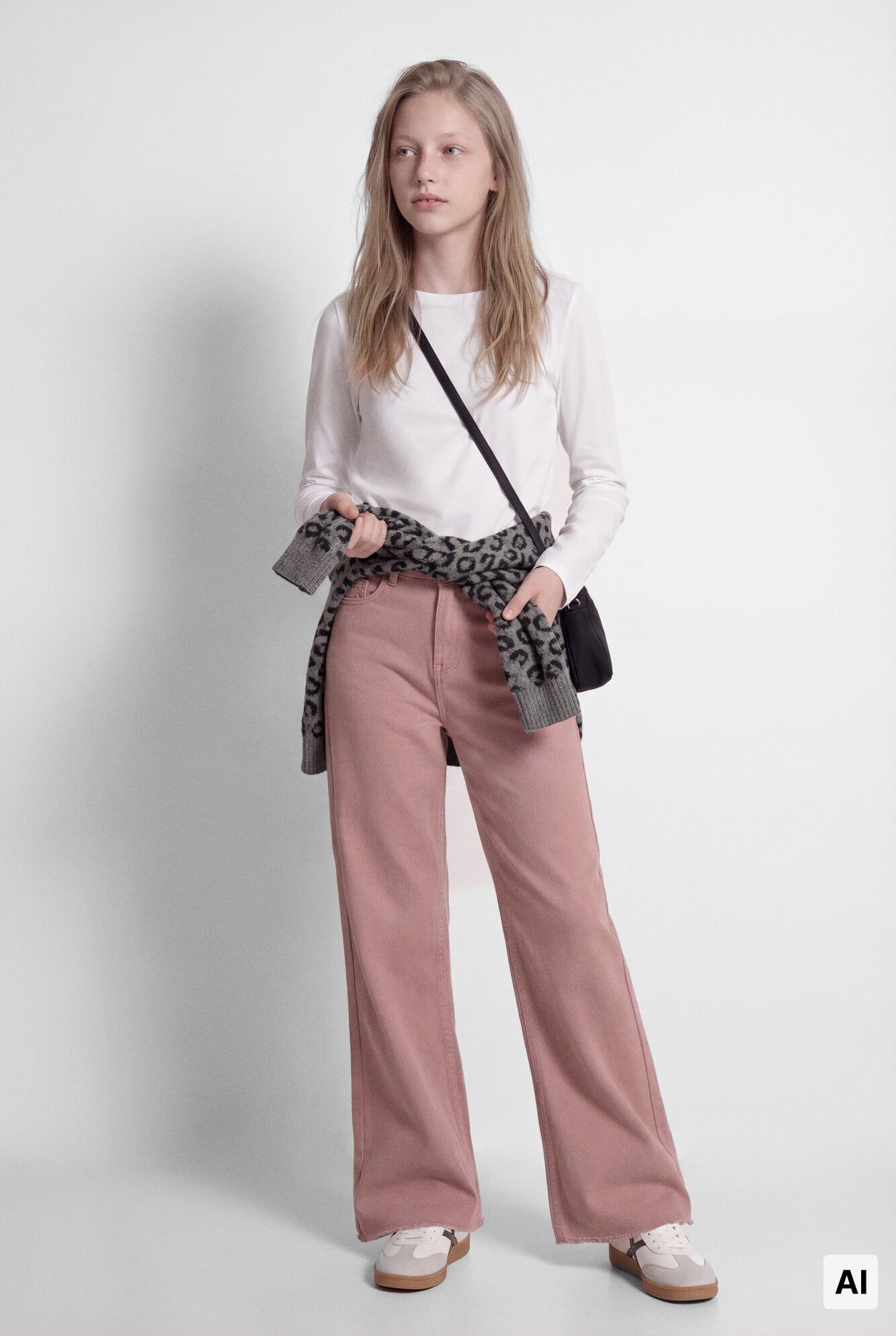 Springfield Kids Pantal&oacute;n culotte de sarga b&aacute;sico para ni&ntilde;a