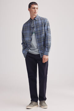 Springfield Camisa algodón slum cuadros azul