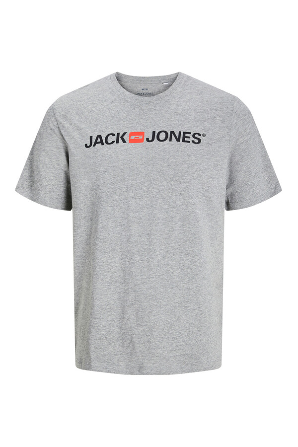Jack & Jones Playera estándar fit gris