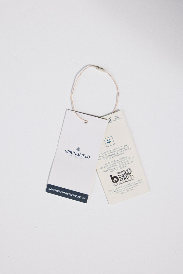 Springfield Playera gráfica algodón gris