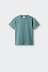 Springfield Kids Playera manga corta "Pacifico" ni&ntilde;o azul