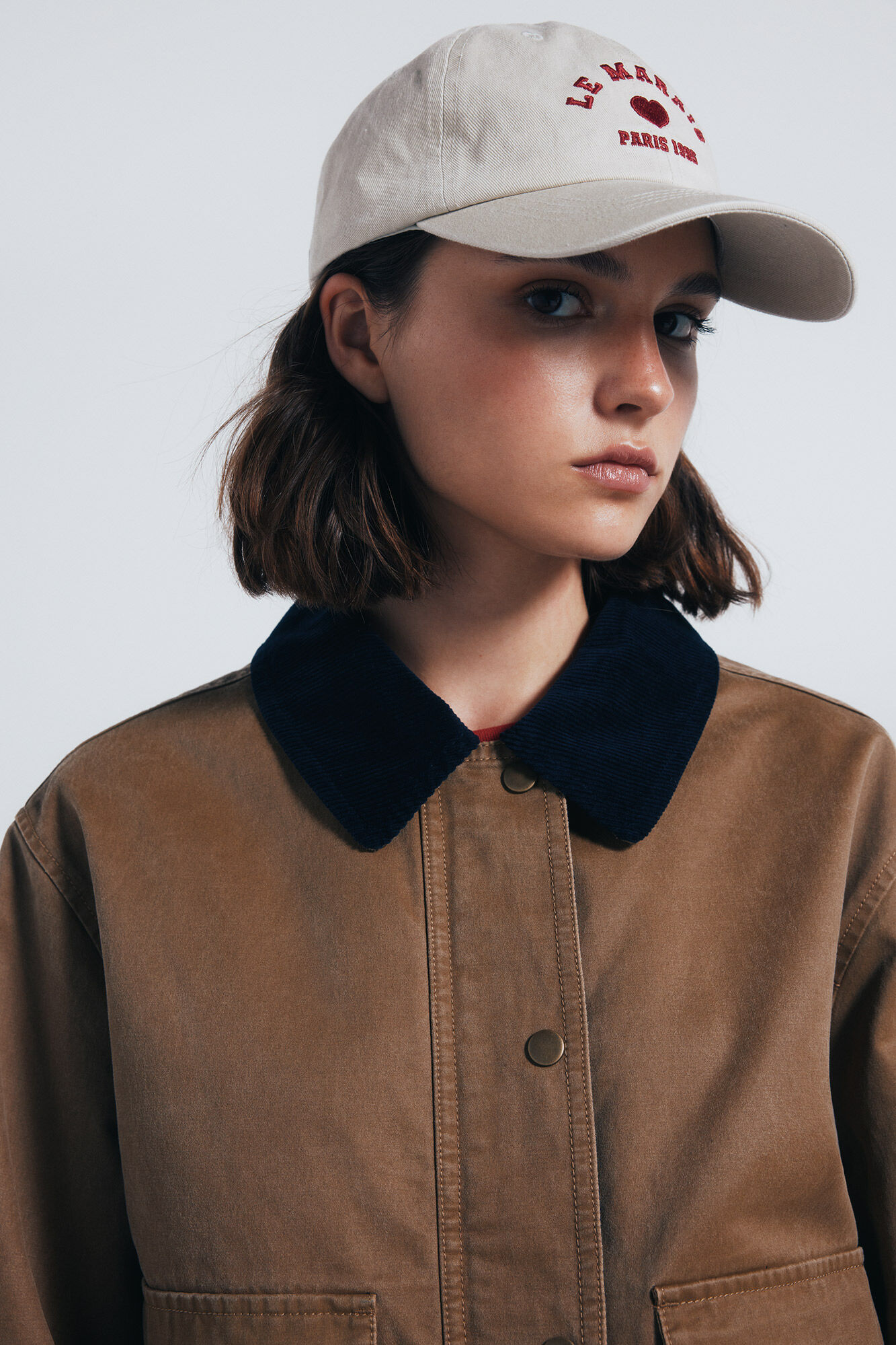 Springfield Chaqueta corta encerada beige